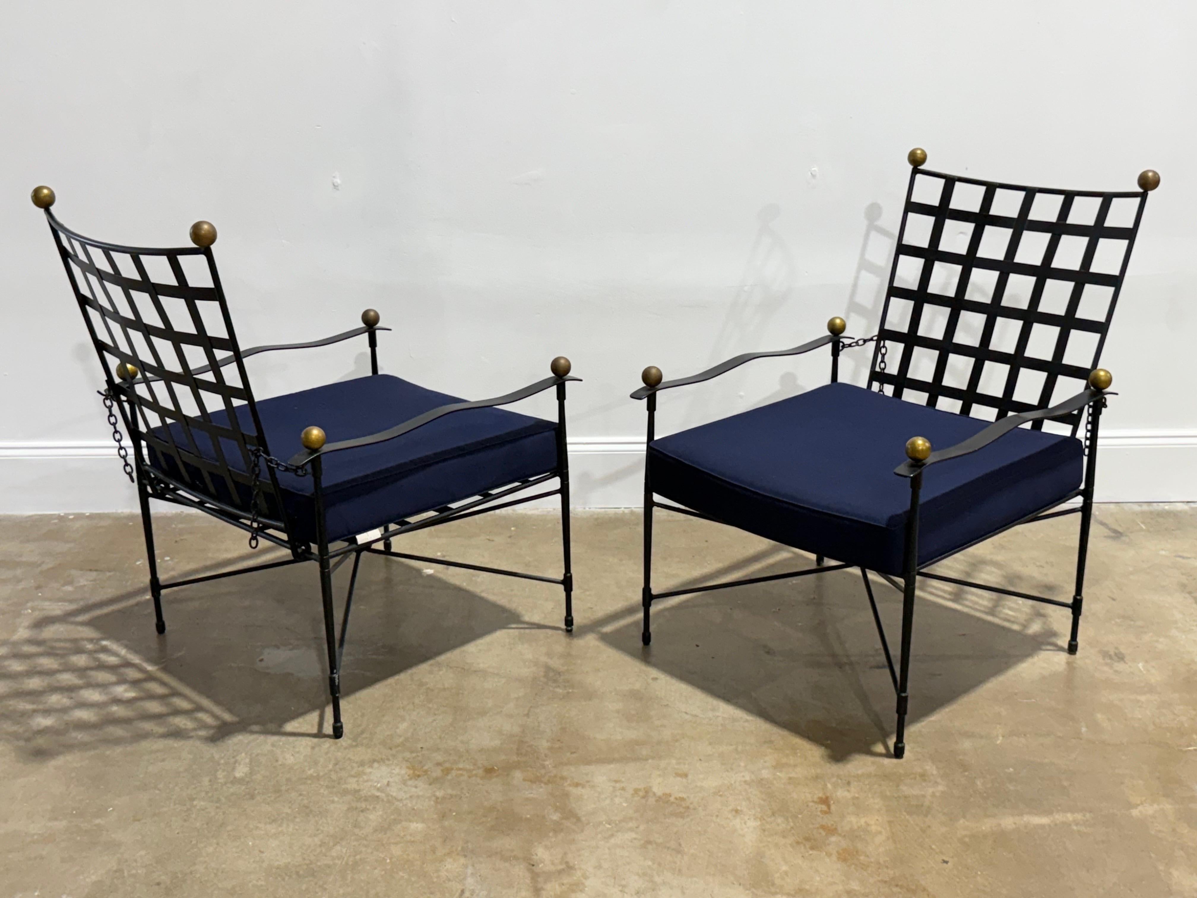 Vintage Janus et Cie Amalfi Lounge Chairs - after Mario Papperzini for Salterini In Good Condition For Sale In Decatur, GA