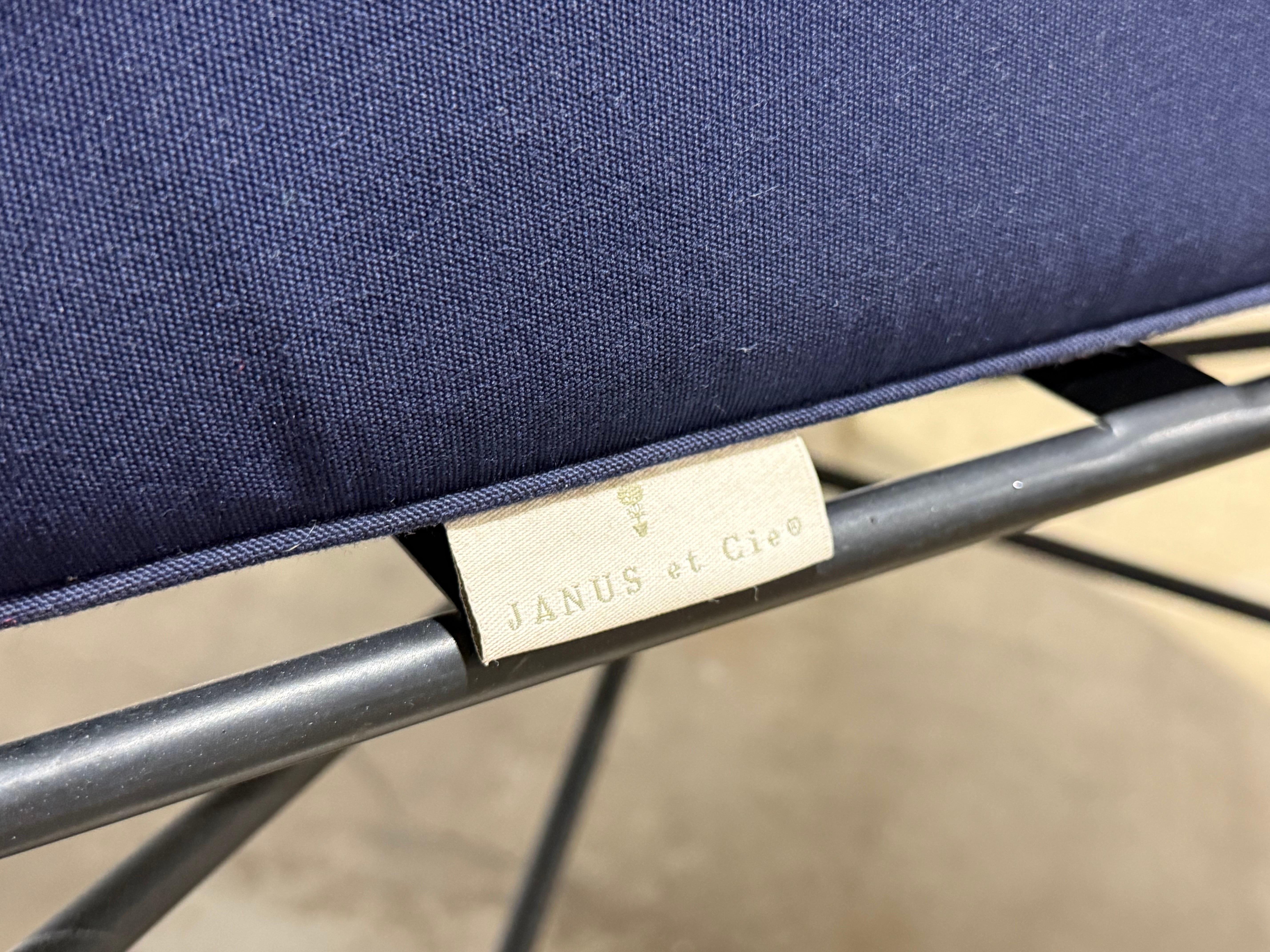 Iron Vintage Janus et Cie Amalfi Lounge Chairs - after Mario Papperzini for Salterini For Sale