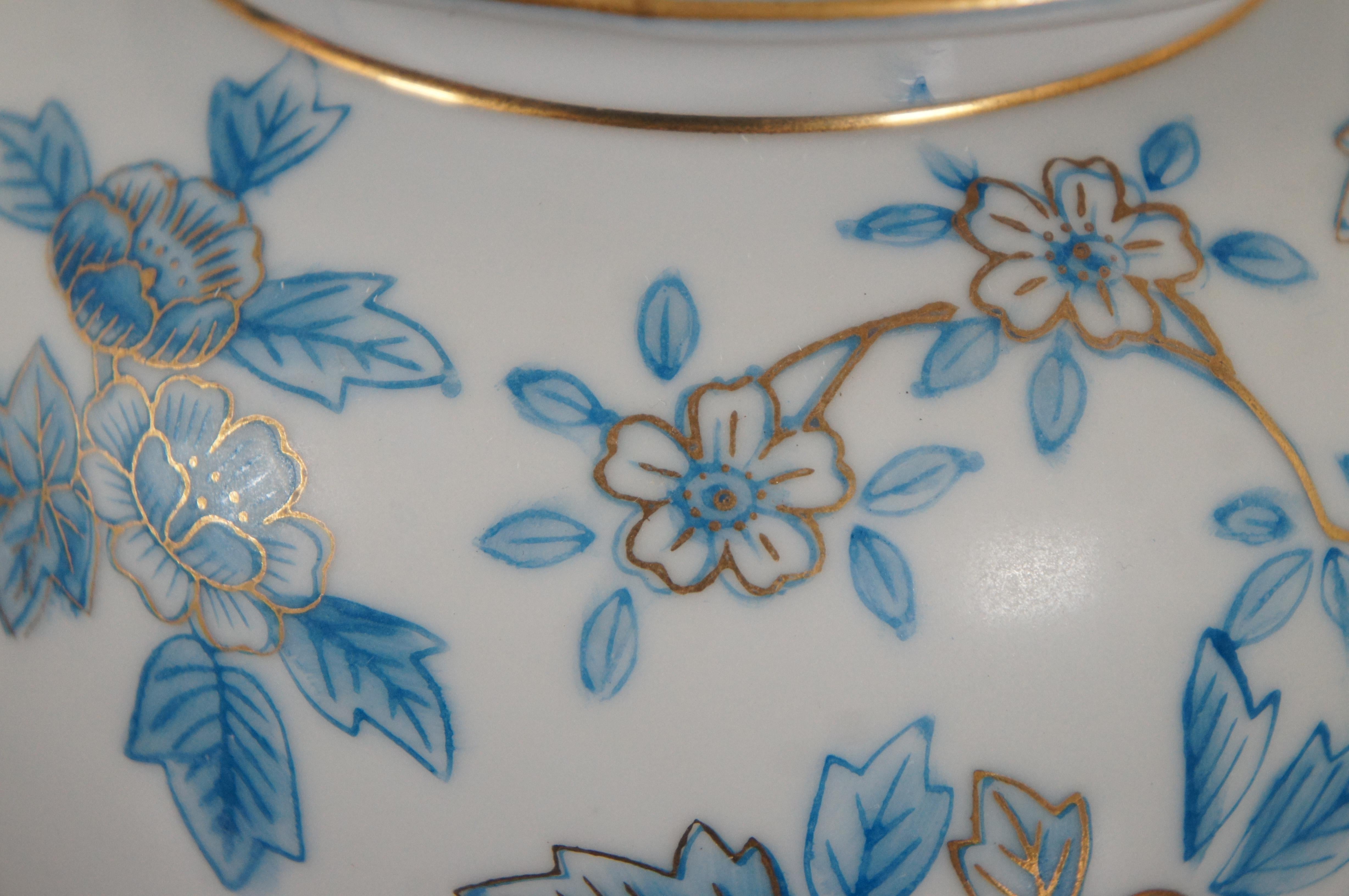 Jarre à gingembre à couvercle en porcelaine bleue et blanche du Japon, 12