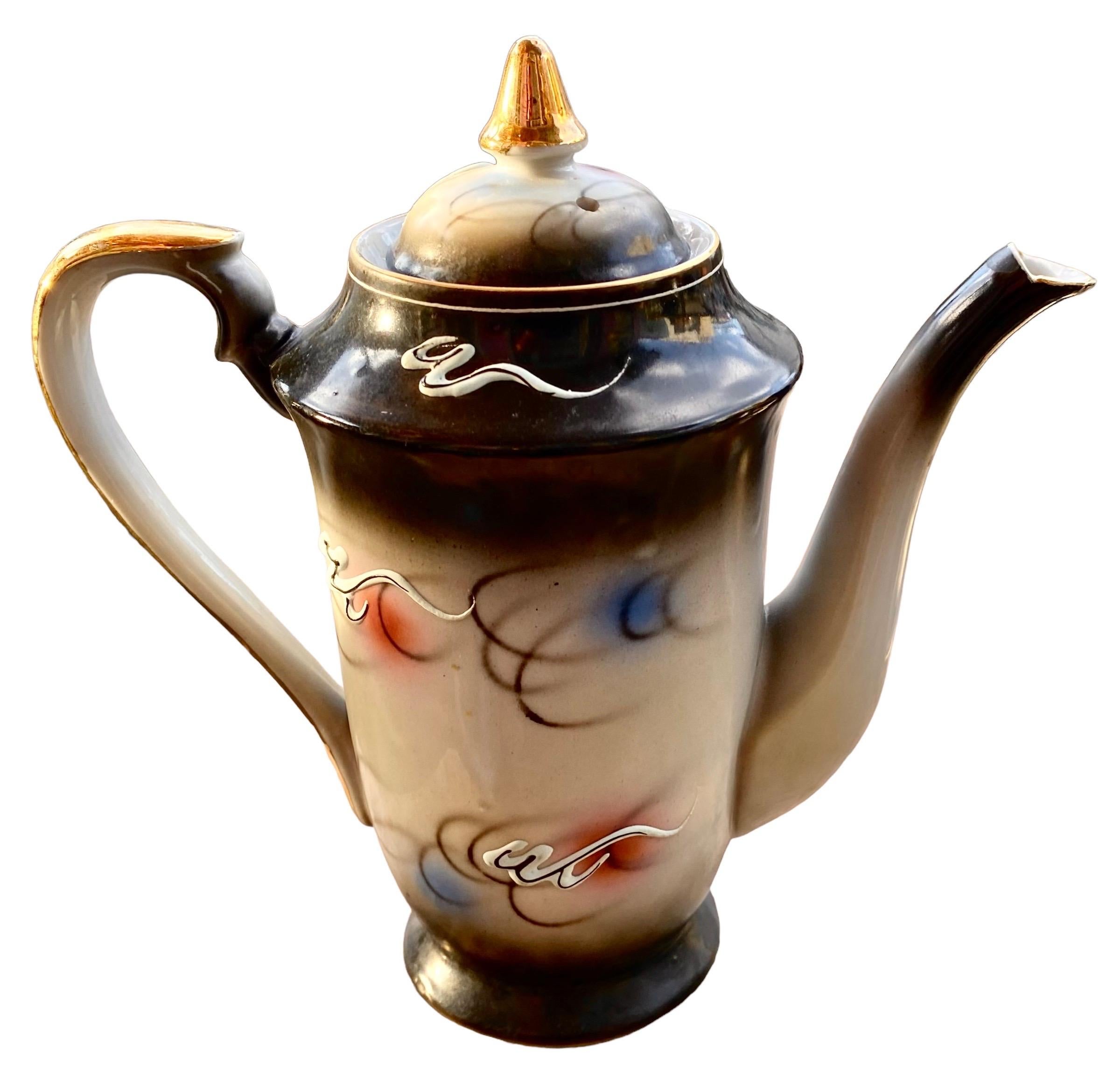 Japanese Vintage Japan, Hand Decorated Porcelain Dragon Tea Set
