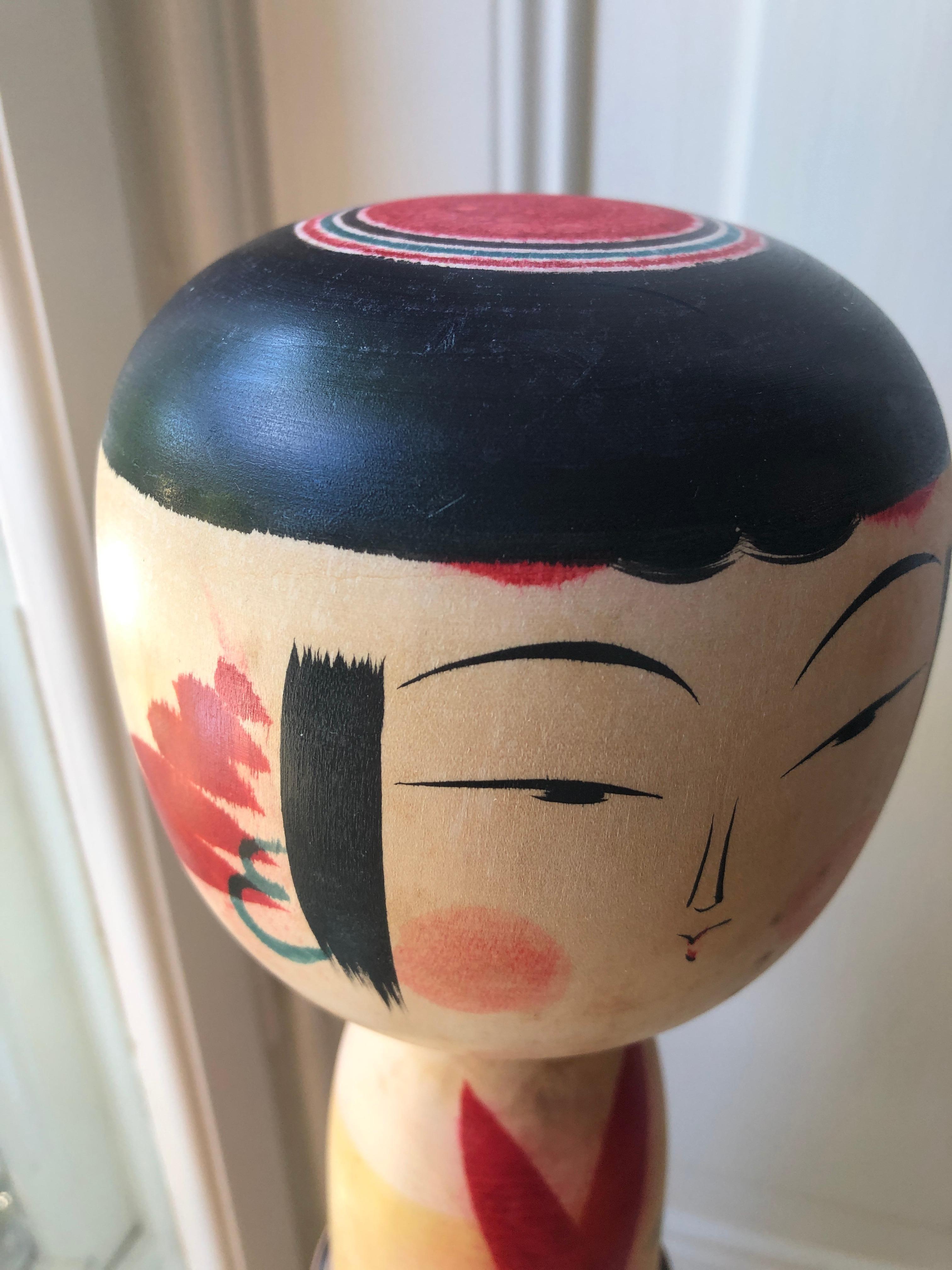 Japanische Vintage-Sammlung aus den 1960er-1980er Jahren mit 18 Kokeshi-Puppen aus der Region Tohoku 3
