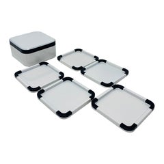 Vintage Japanese 1970s Modernist Coaster Set