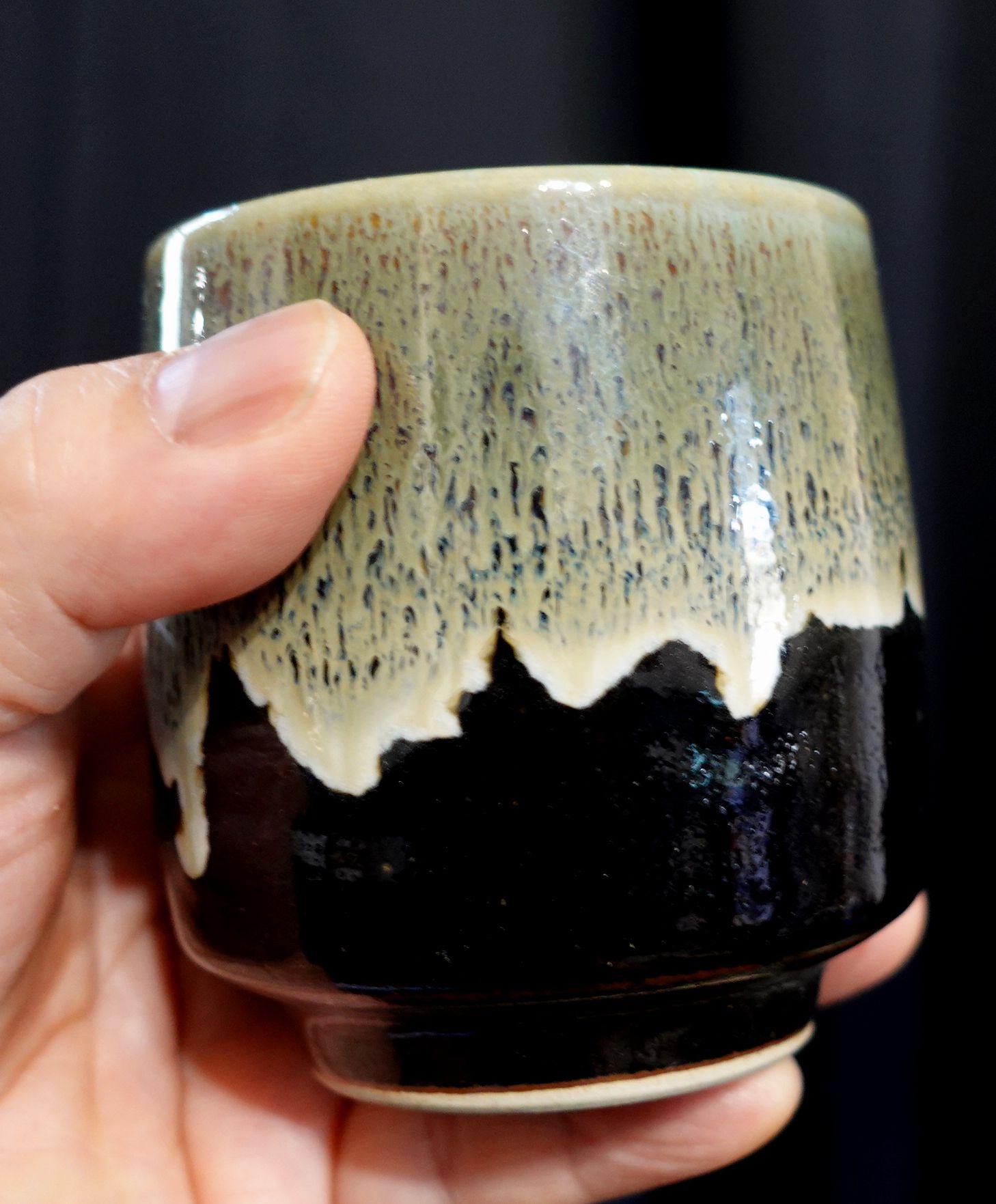 Fait main Vintage Japanese 3 Tea Cups from Mid-Century Studio Pottery en vente