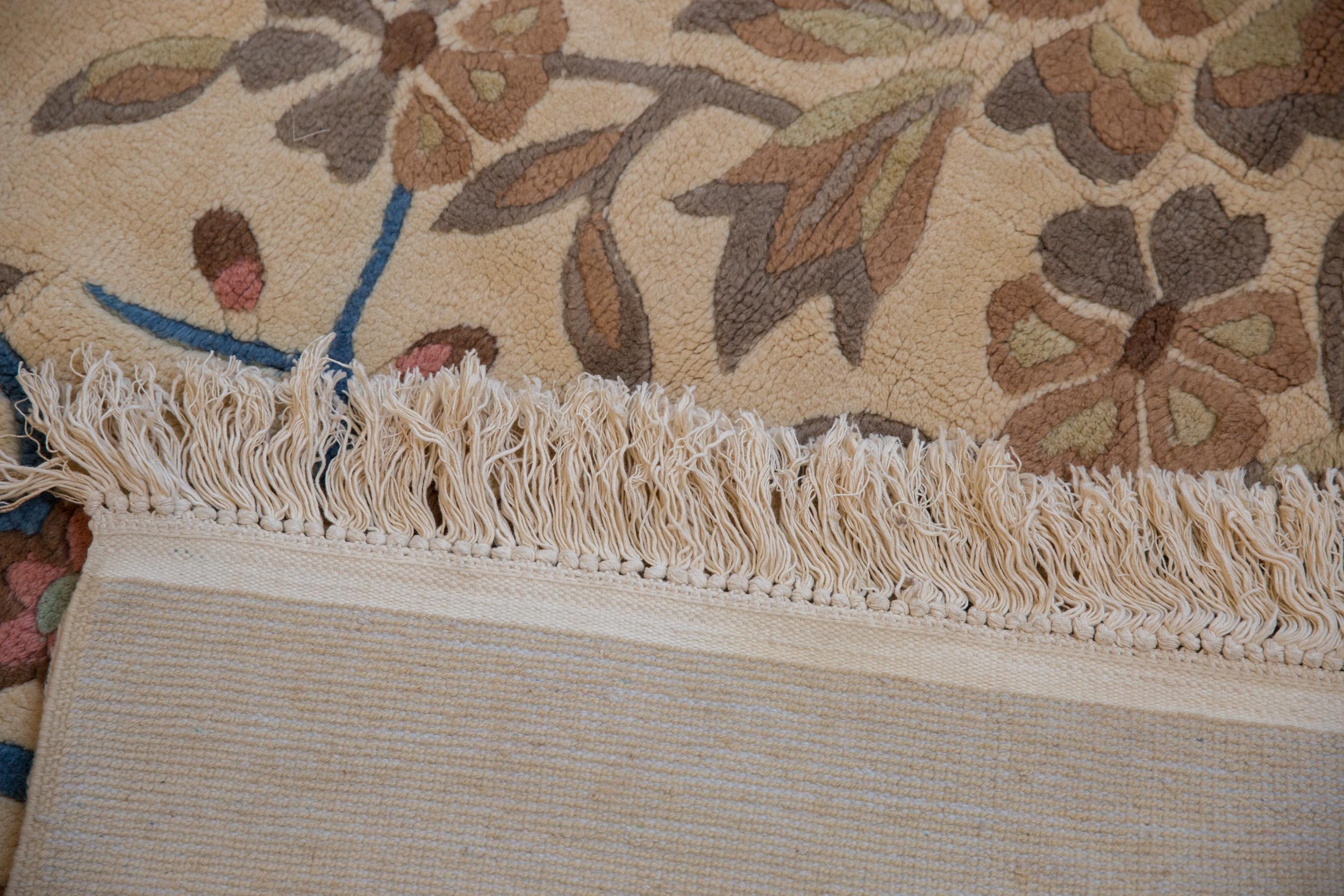 Japanischer Vintage-Teppich im Art-déco-Design im Angebot 6