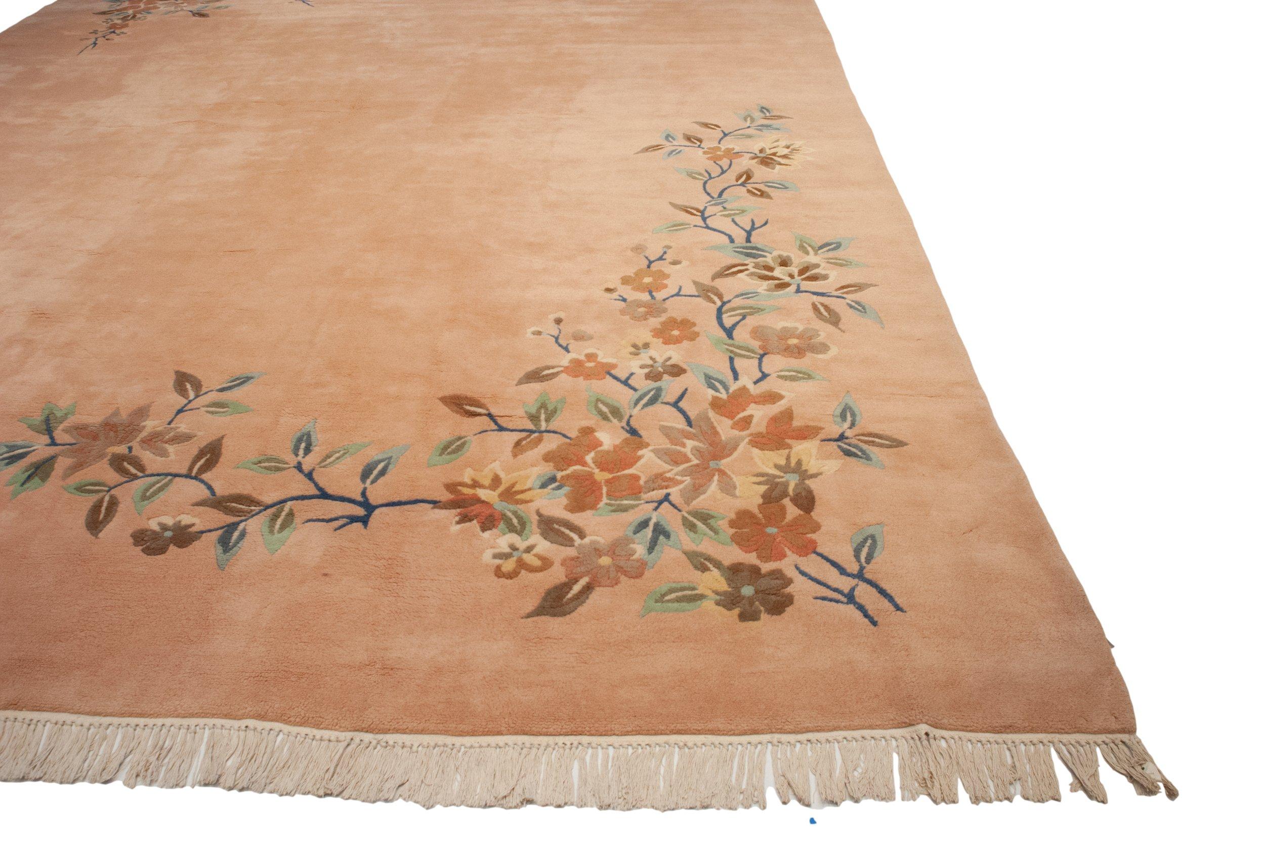 Vintage Japanese Art Deco Design Carpet For Sale 1