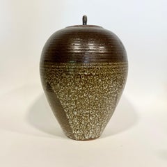 Vintage Japanese Ceramic Lidded Vessel c1970s