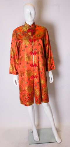 Vintage Chinease Coat /Jacket with Crysanthemum Detail