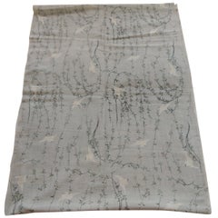 Vintage Japanese Cotton Printed Fabric Depicting Cranes