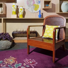 Vintage Japanese Cotton Throw Pillow