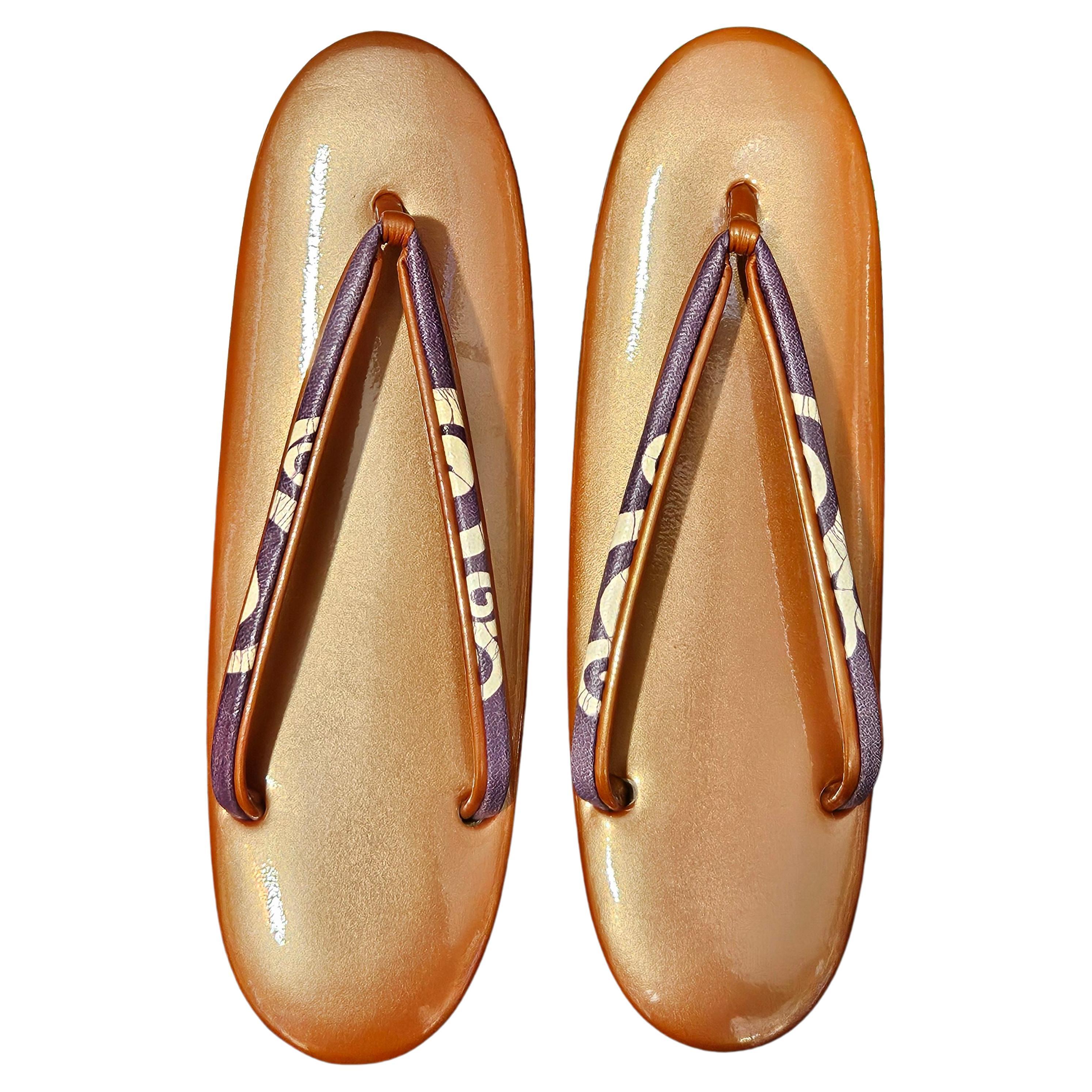 Vintage Japanese Daimaru Thong Sandal New from the Original Box, Mid-Century For Sale