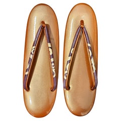 Sandales vintage japonaises Daimaru Thong, neuves dans leur boîte d'origine, milieu du siècle dernier