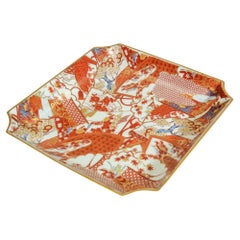 Vintage Japanese Decorative Porcelain Plate Catchall