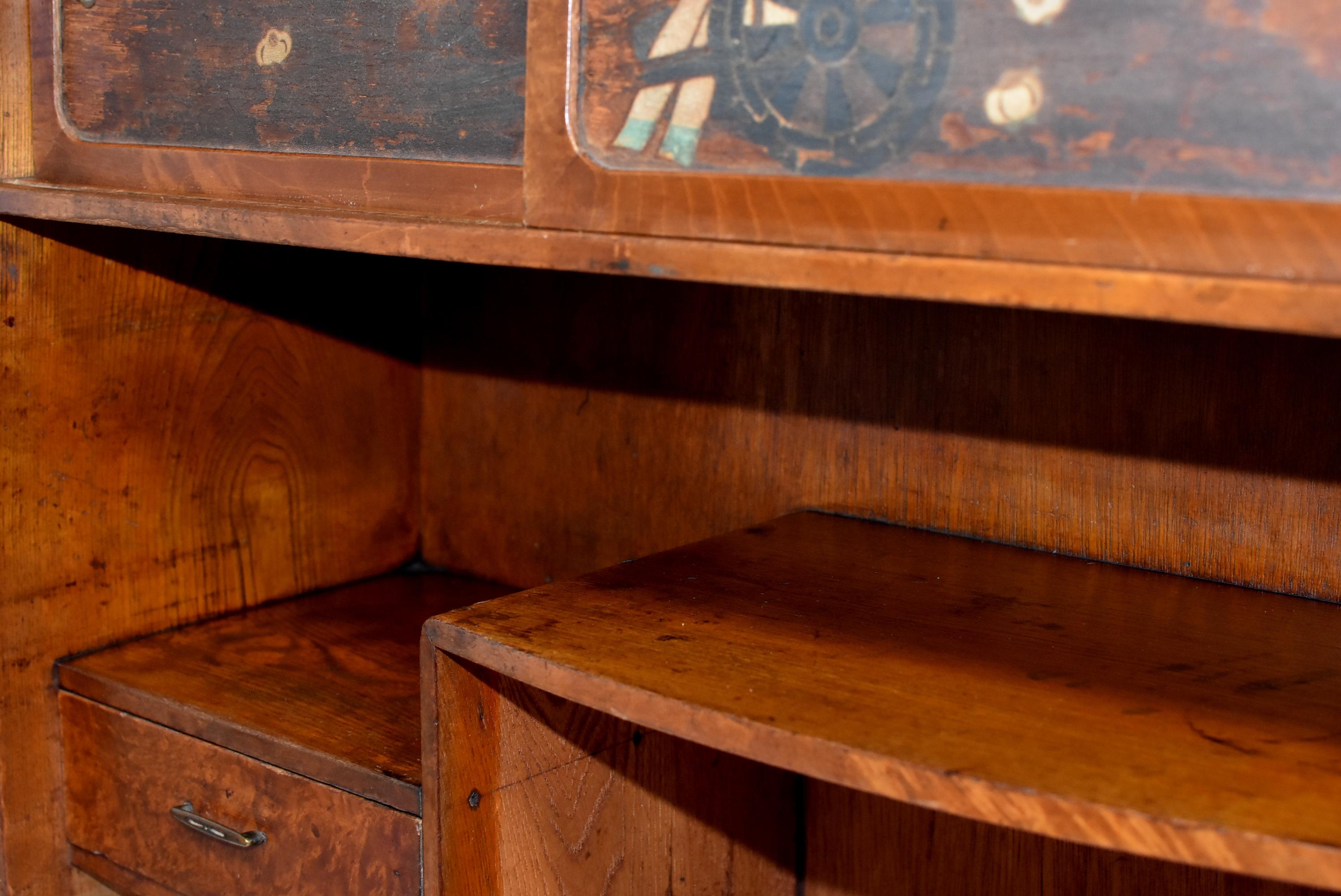 Vintage Japanese Display Shelf Cupboard 7