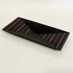 Vintage Japanese Geometric Iron Catch-All Tray c1960s