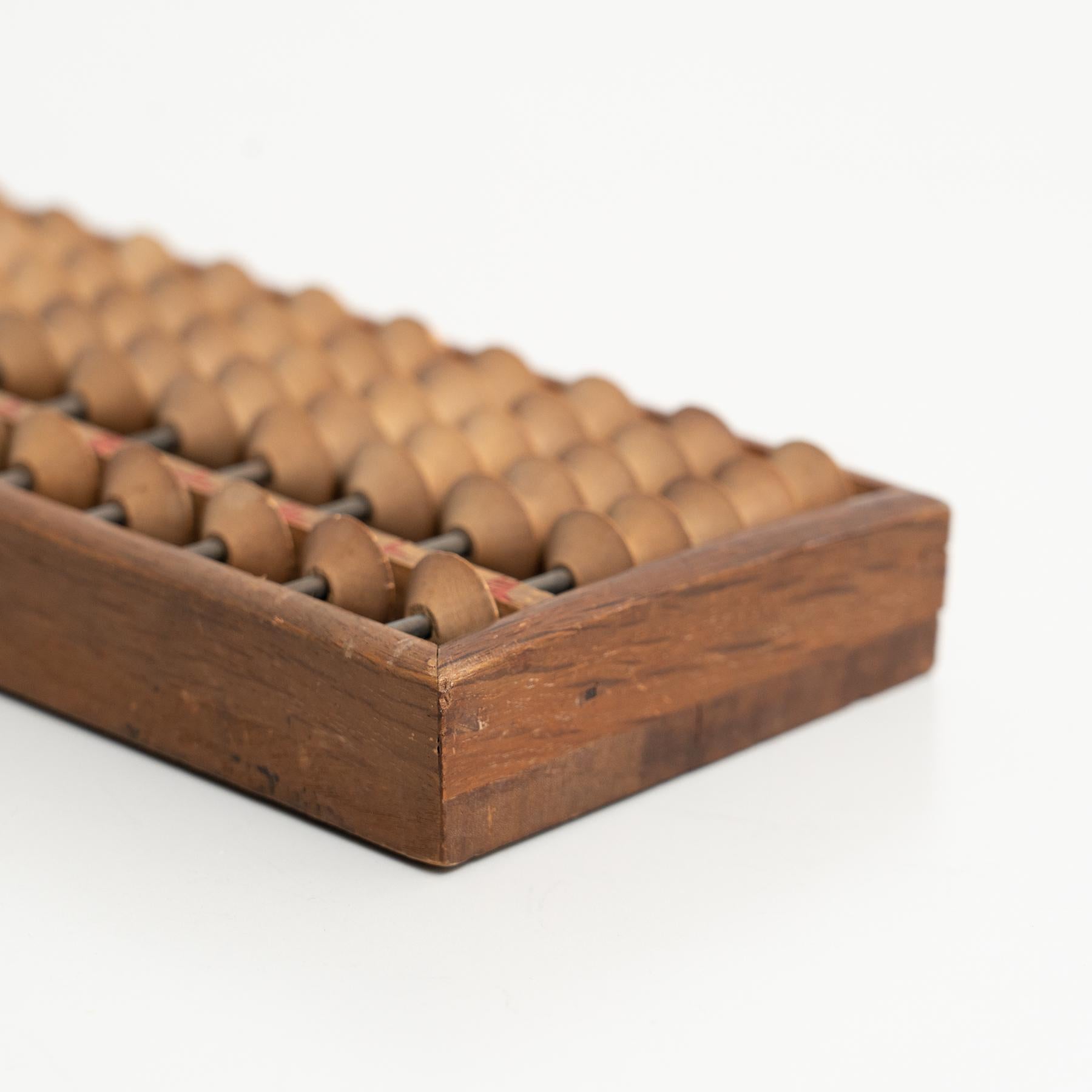 Ábaco Vintage Japonés Hecho a Mano - Circa 1940 5
