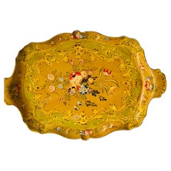 Bandeja de servir japonesa vintage pintada a mano
