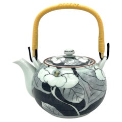Vintage Japanese Hasami Porcelain Teapot by Korin Kiln