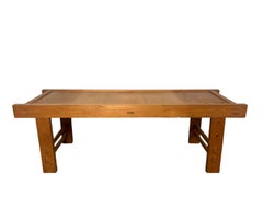 Vintage Japanese Hinoki (Cypress ) Country Bench, Mid-20th Century