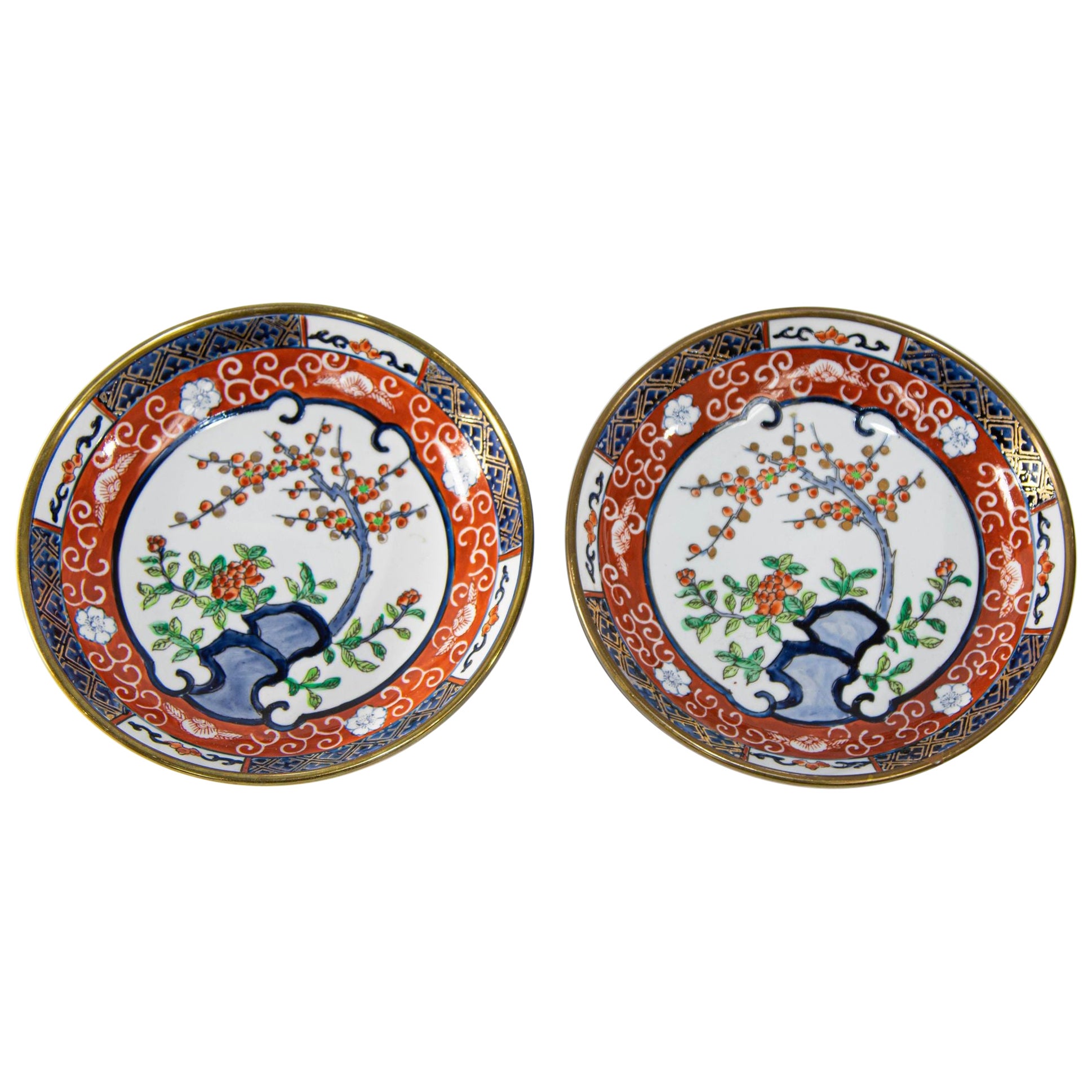 Vintage Japanese Imari Porcelain Bowl Hand-Painted for Geary's Beverly Hill