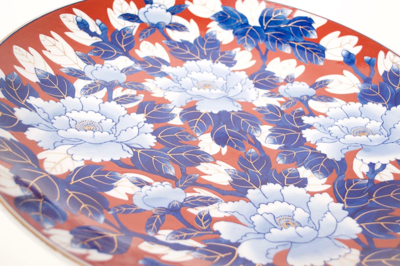 19th Century Vintage Japanese Imari Porcelain Floral Charger