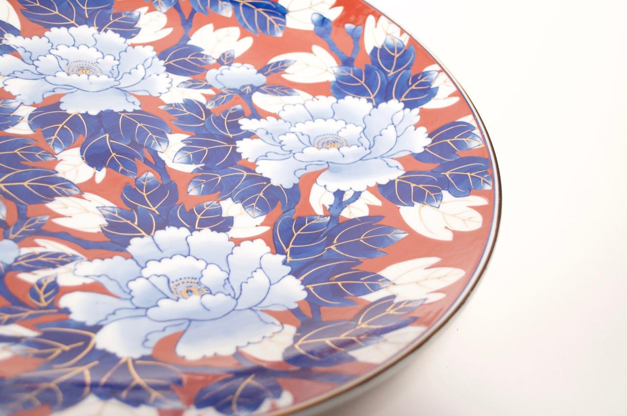 Vintage Japanese Imari Porcelain Floral Charger 2