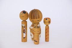 Vintage Japanese Kokeshi Dolls