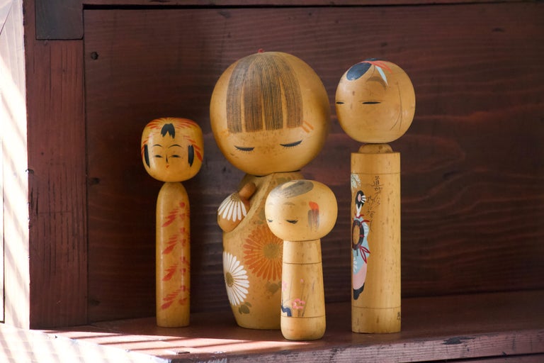 Vintage Japanese Kokeshi Dolls For Sale at 1stDibs