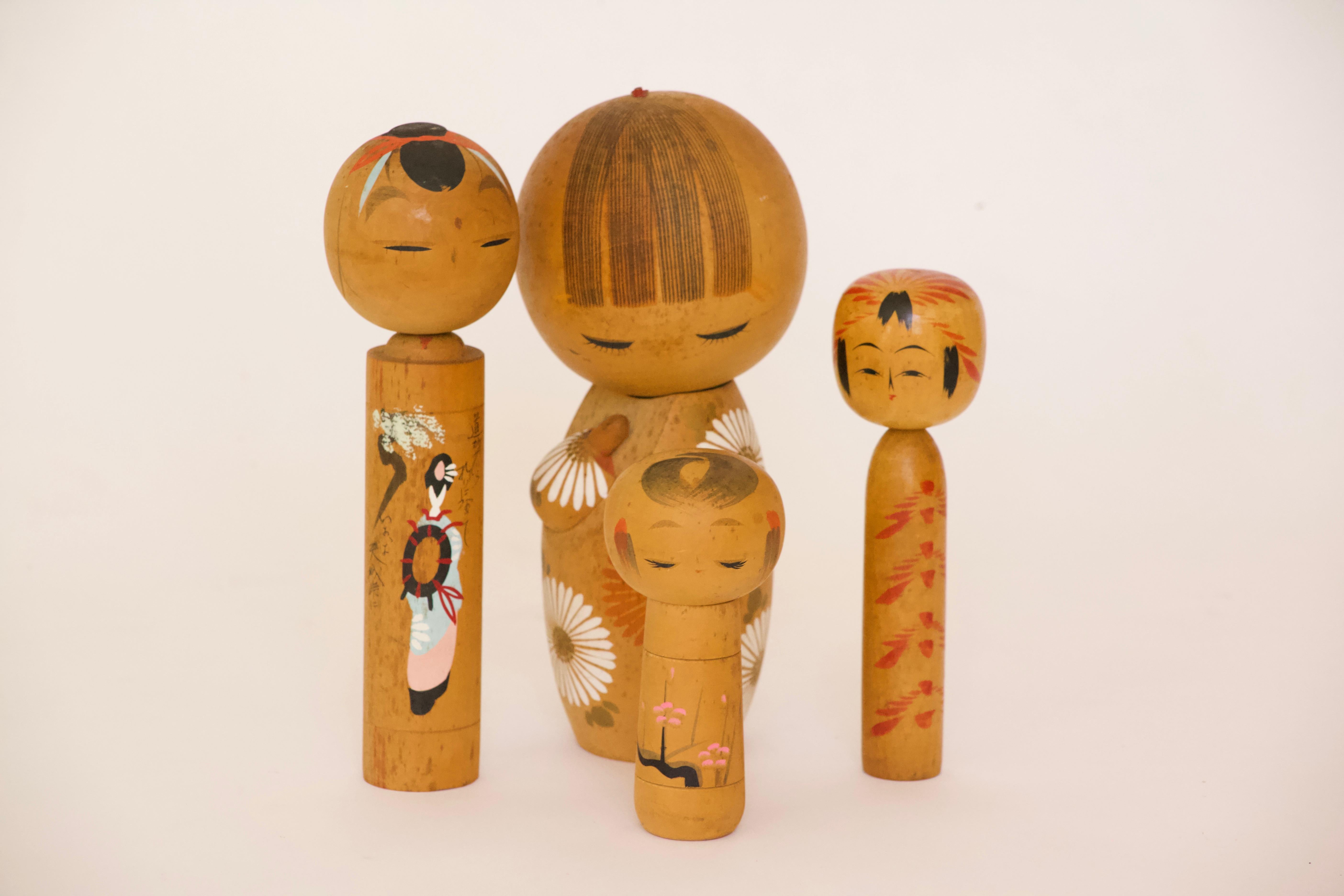 vintage kokeshi dolls for sale