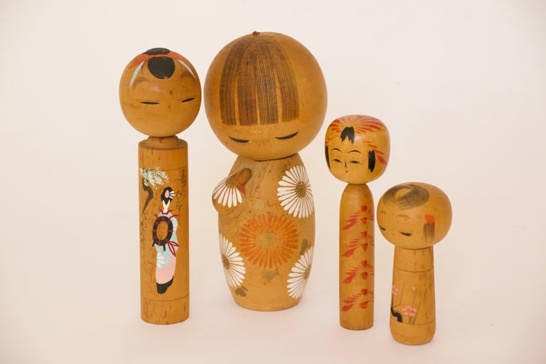 Vintage Japanese Kokeshi Dolls For Sale at 1stDibs