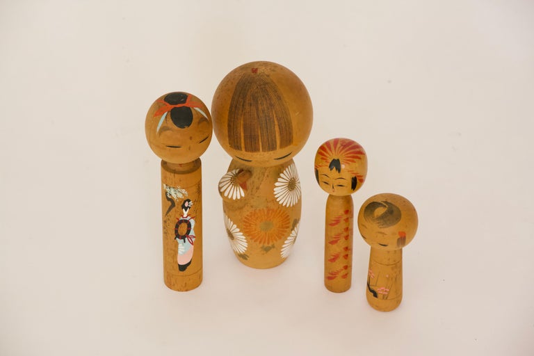 Vintage Japanese Kokeshi Dolls For Sale at 1stDibs