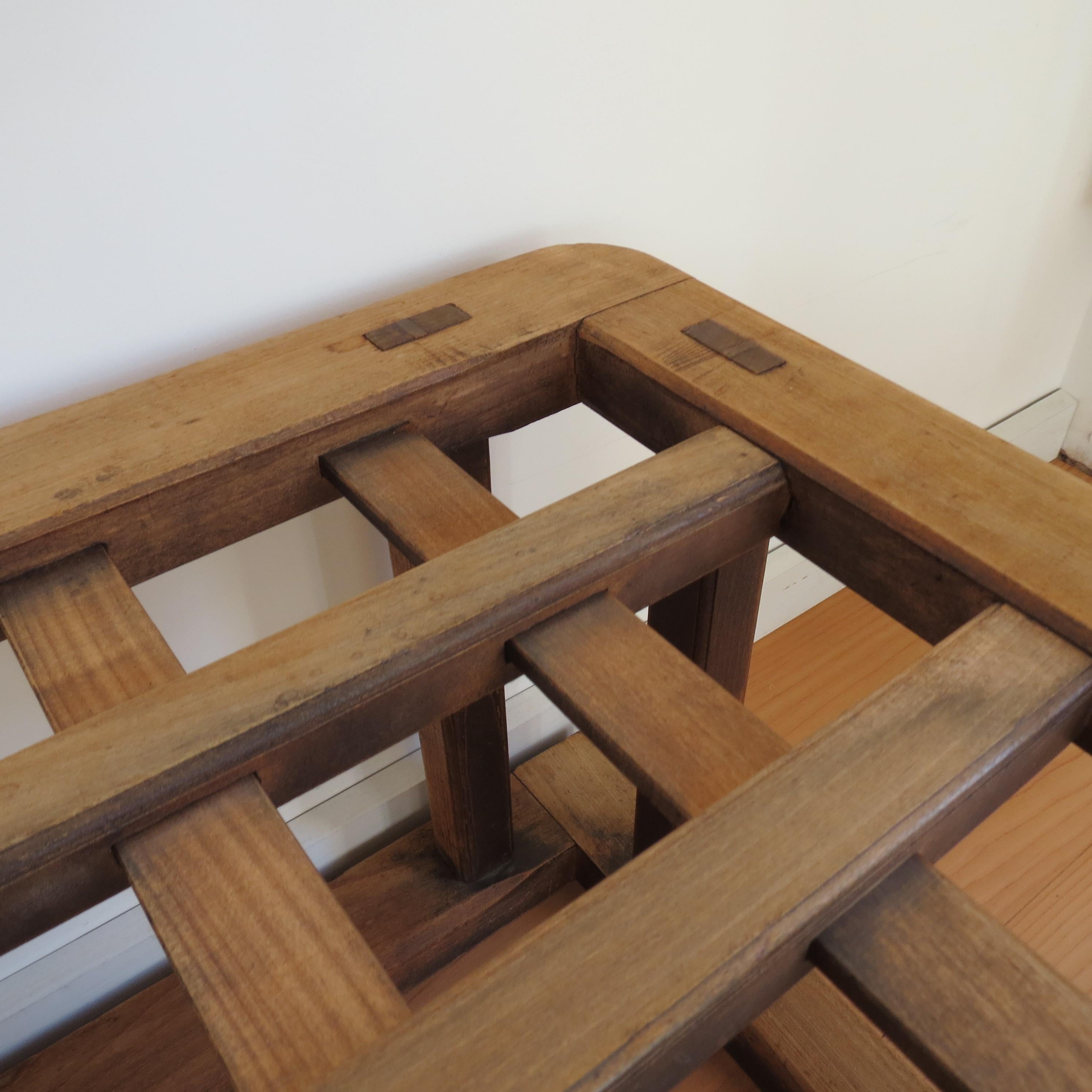 20th Century Vintage Japanese Kotatsu Table Japanese Coffee Table Hinoki Wood with Glass top