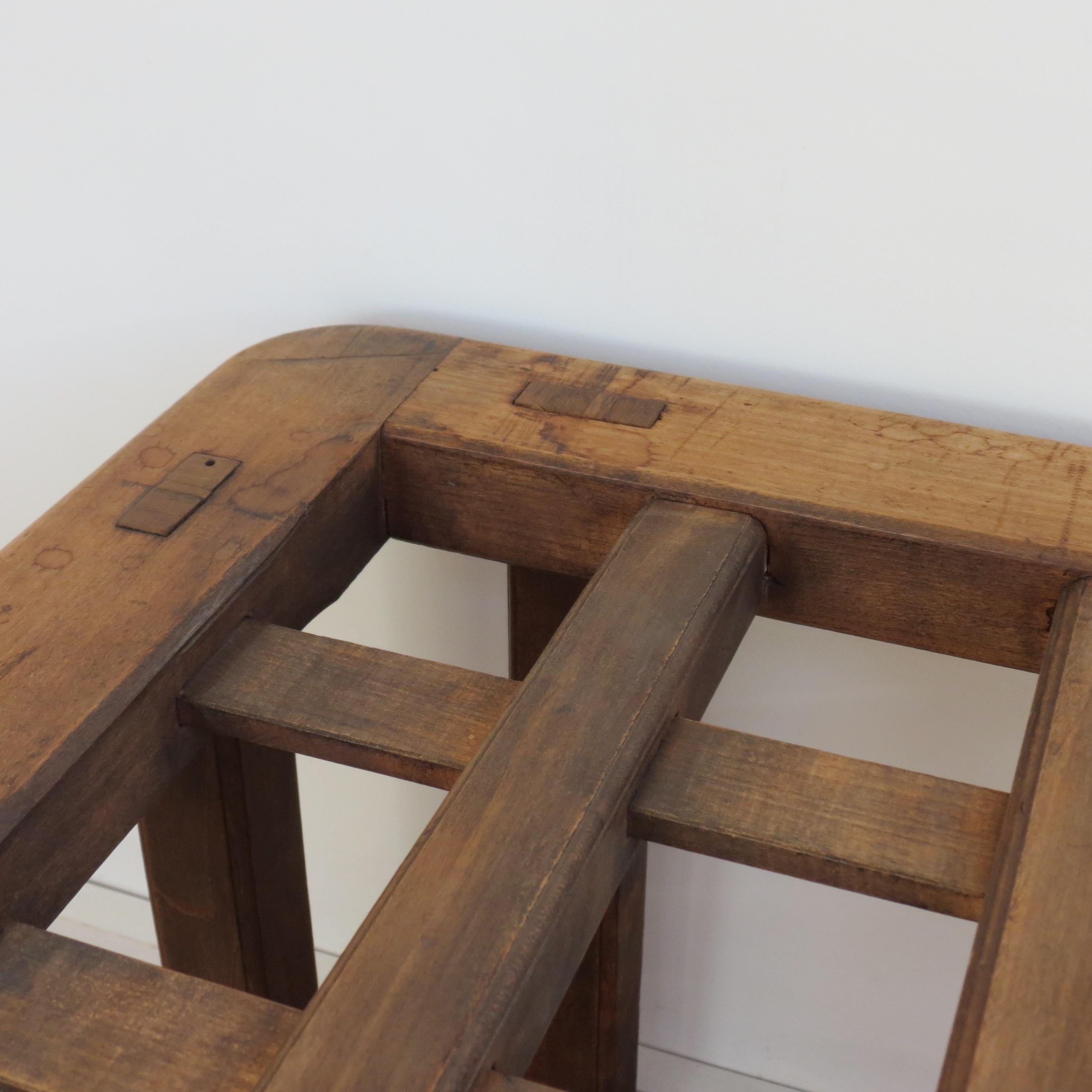 Vintage Japanese Kotatsu Table Japanese Coffee Table Hinoki Wood with Glass top 2