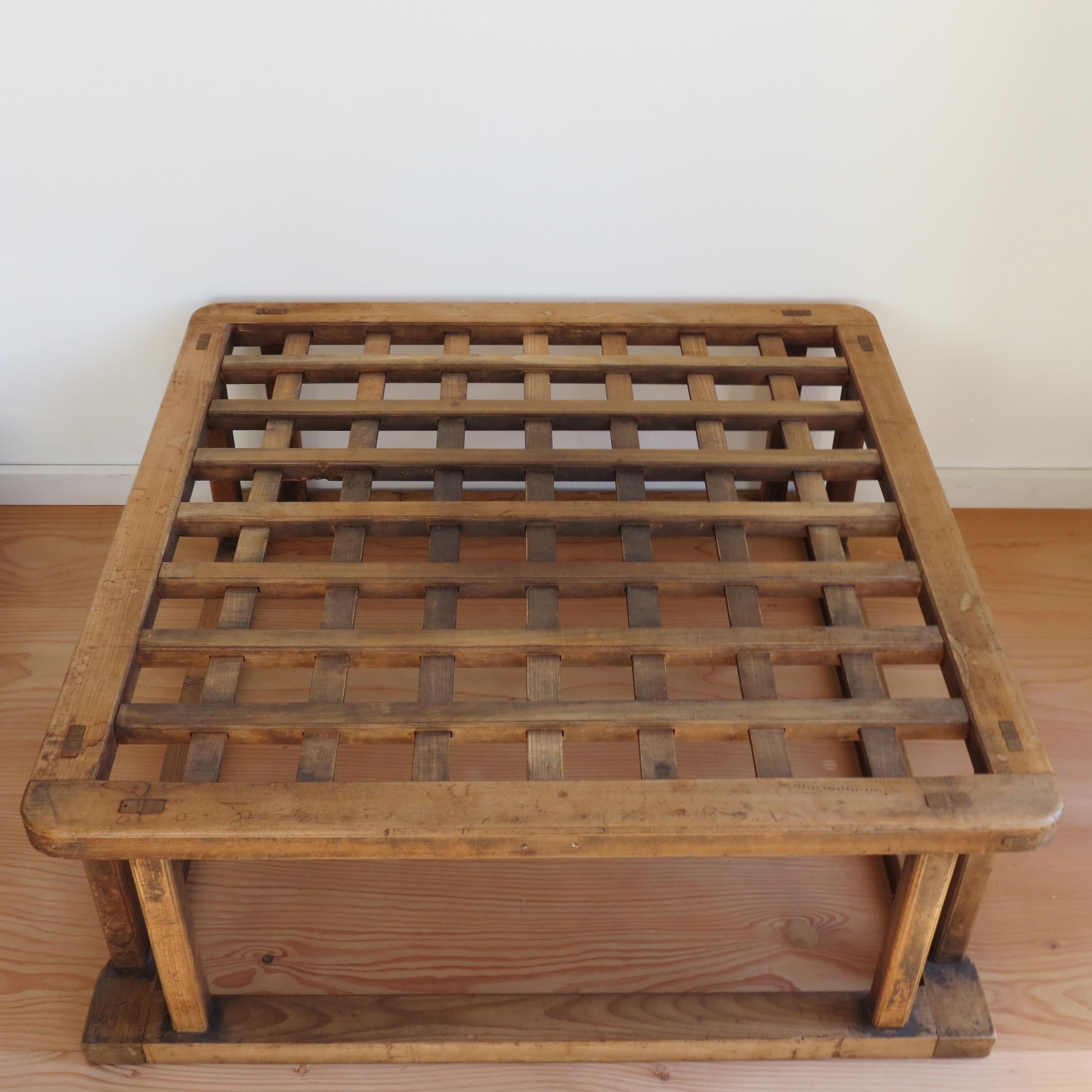 Vintage Japanese Kotatsu Table Japanese Coffee Table Hinoki Wood with Glass top 3