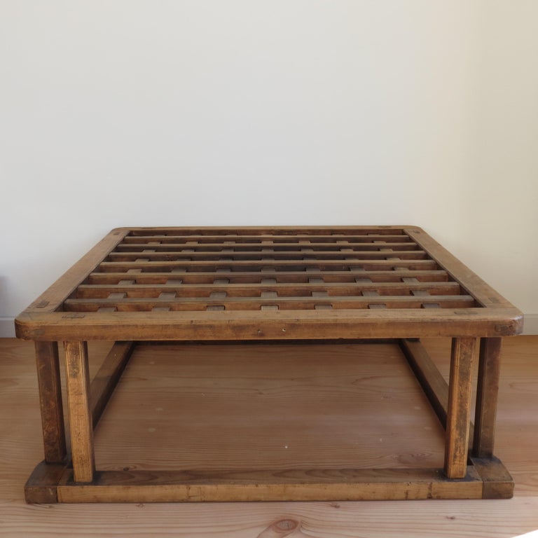 Vintage Japanese Kotatsu Table Japanese Coffee Table Hinoki Wood with