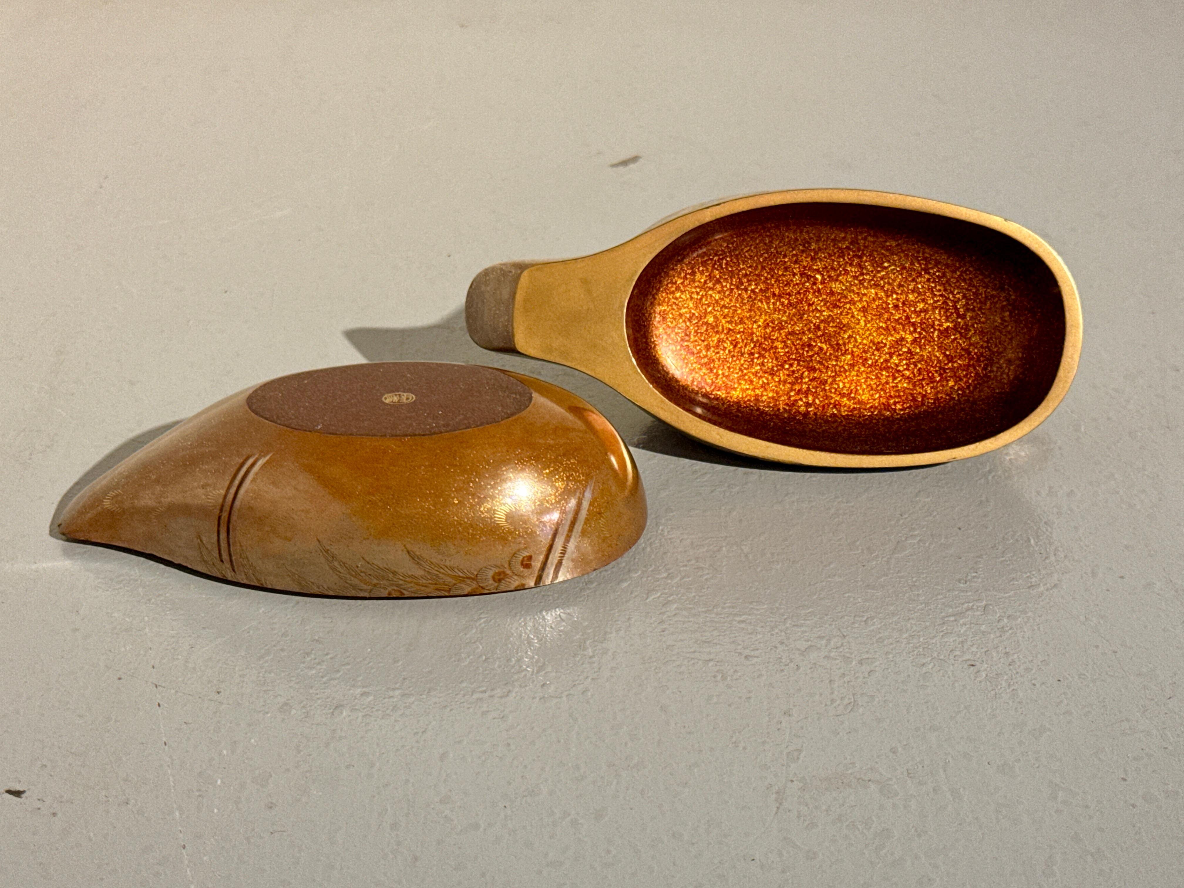 Vintage Japanese Lacquer Duck Box by Zohiko, Showa Era, Mid 20th Century, Japan For Sale 5