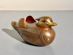 Vintage Japanese Lacquer Duck Box by Zohiko, Showa Era, Mid 20th Century, Japan