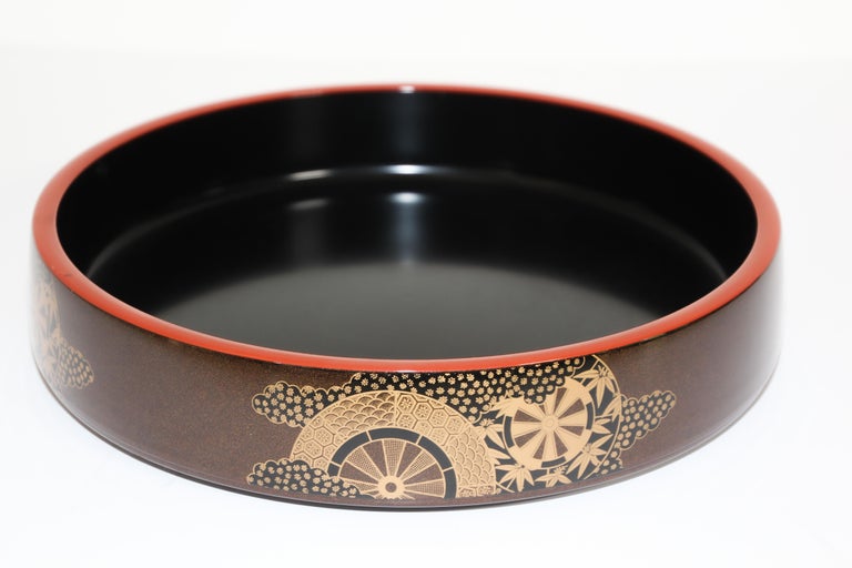Vintage Japanese Lacquered Serving Tray at 1stDibs vintage japanese serving trays