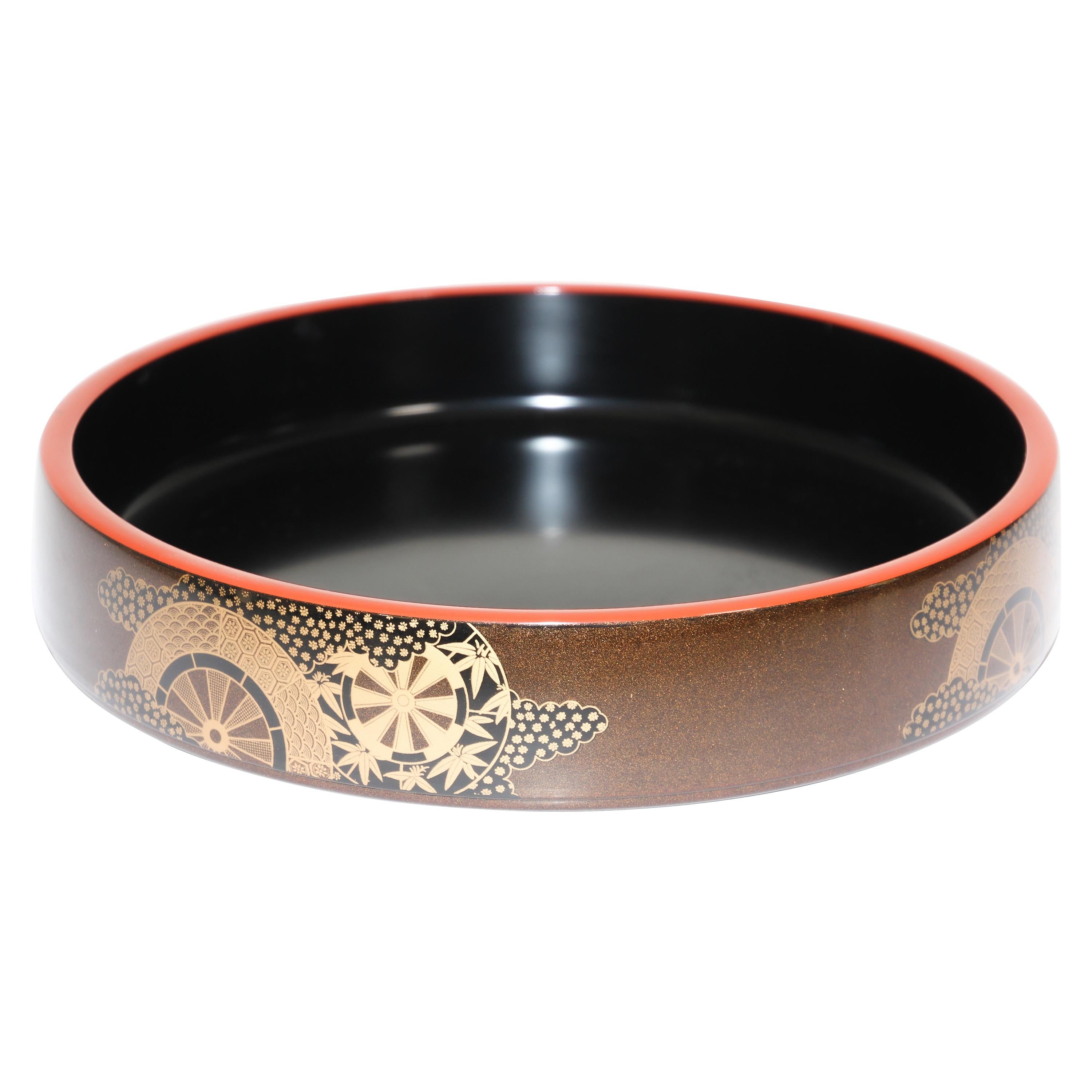 Vintage Japanese Lacquered Serving Tray