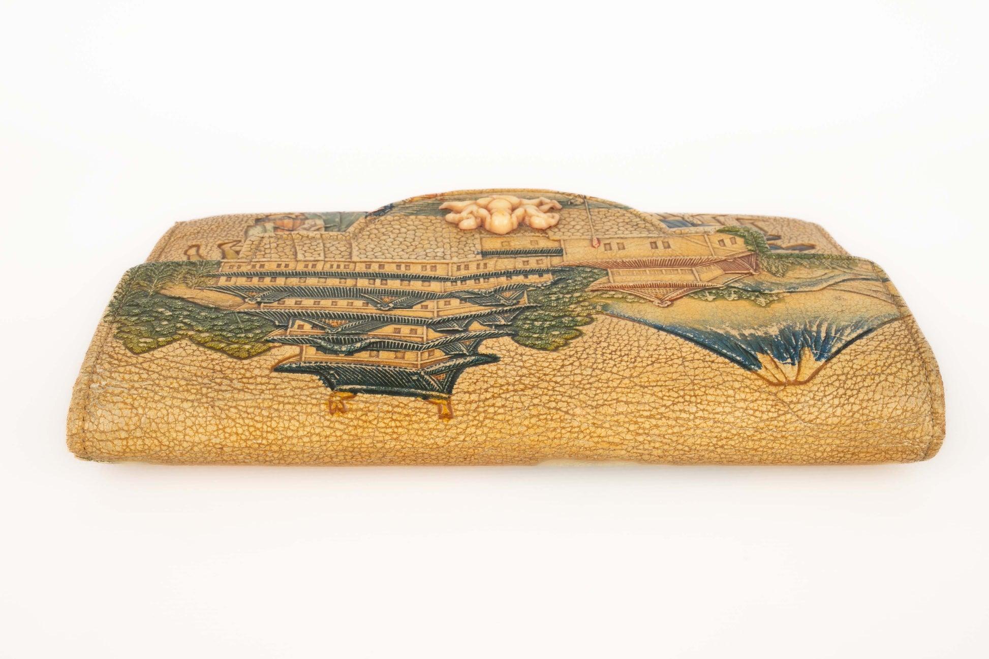 Women's Vintage Japanese Leather Handbag, 1930s