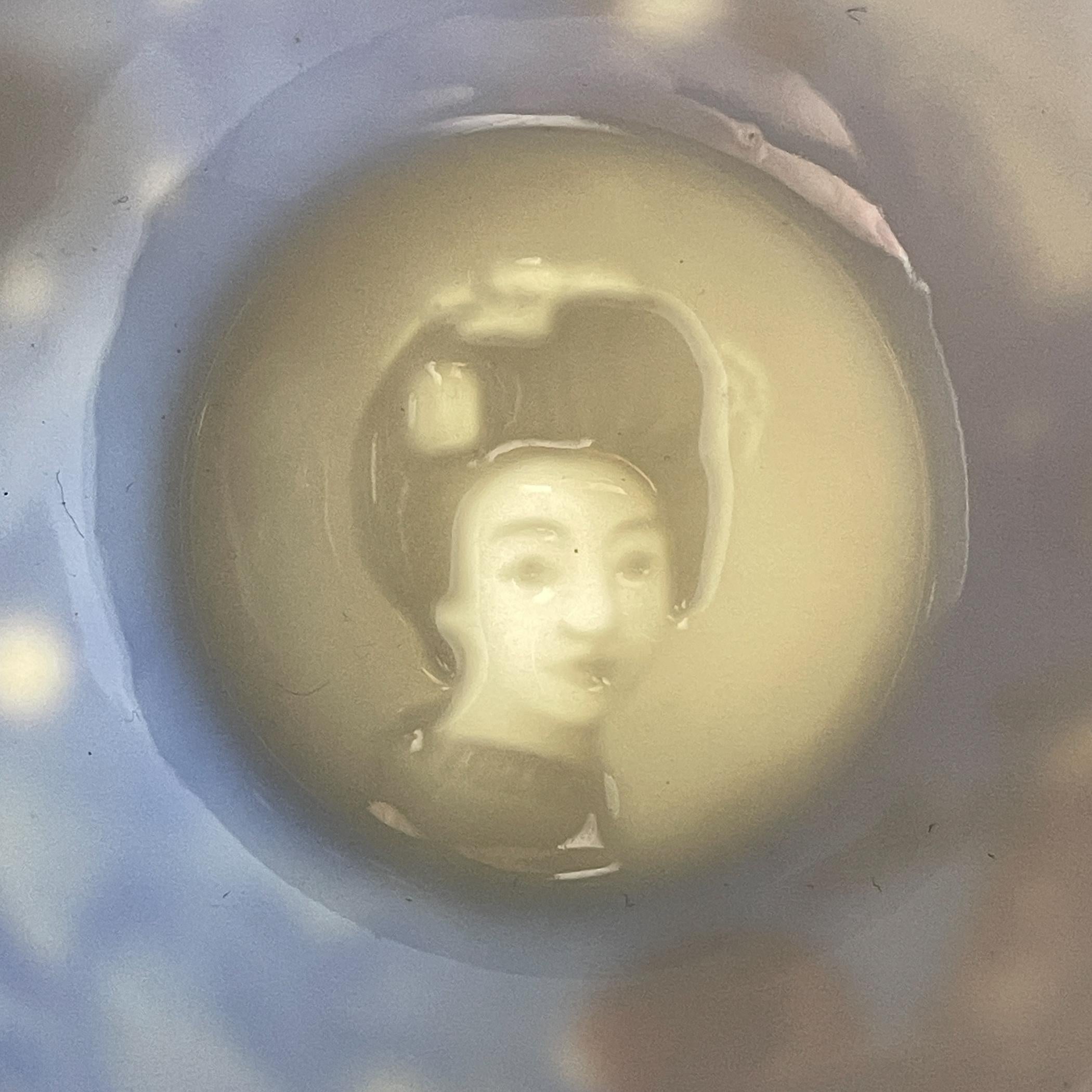Juego de café de porcelana japonesa litófana Geisha Dragón Azul, años 50 en venta 4