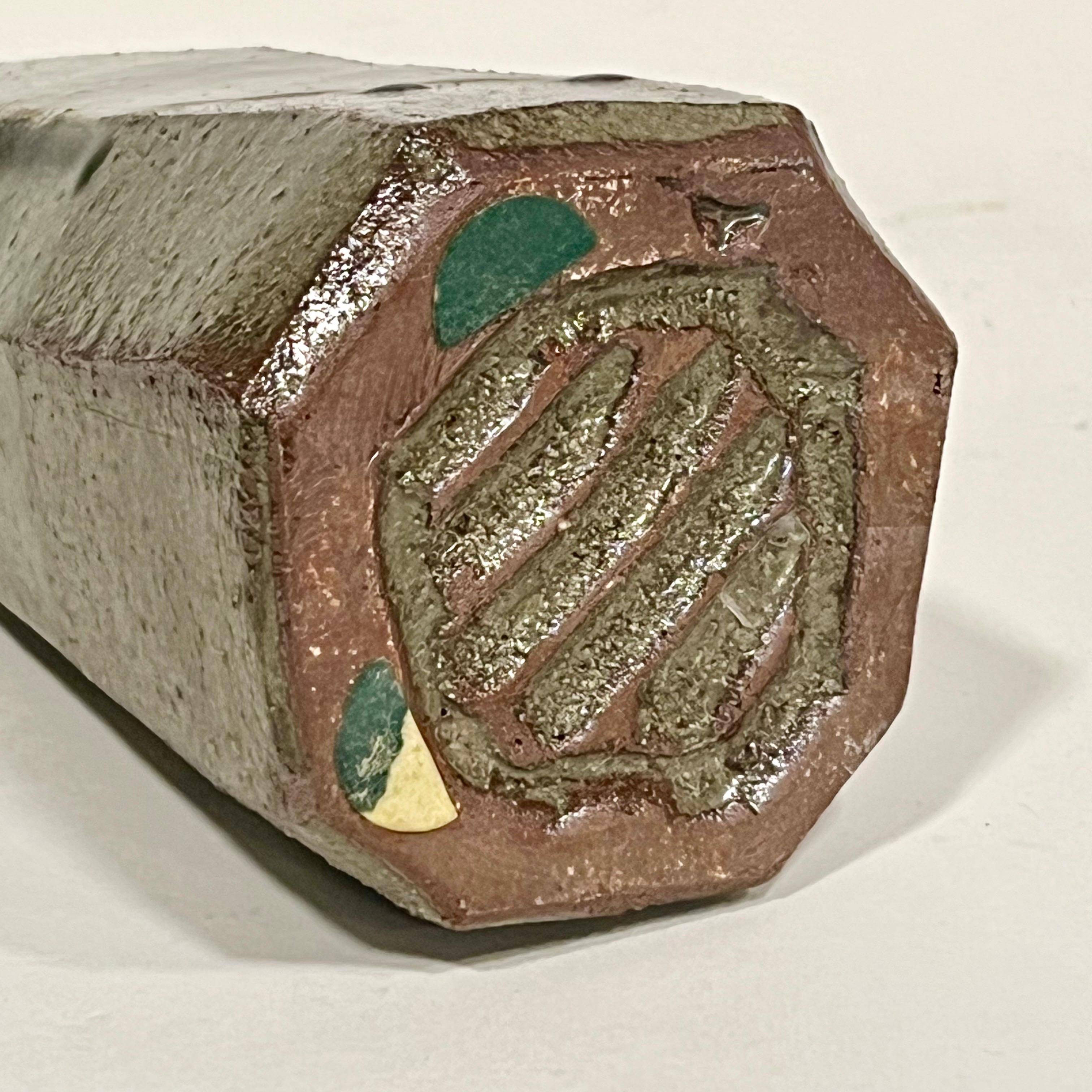 Metà XX secolo Vaso alto giapponese Mashiko d'epoca in vendita