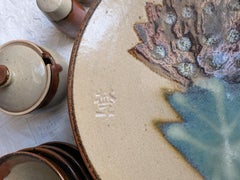 Vintage Japanese Mashiko Ware 30 Piece Pottery Lot Set Stoneware Plate Bowl Etc.