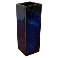 Japanische minimalistische Vintage-Studio-Keramikvase aus Tokoname, 1970er Jahre