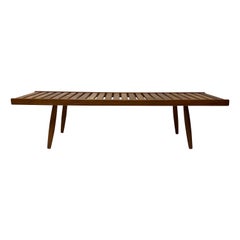Vintage Japanese Modern Slat Coffee Table, circa 1960s