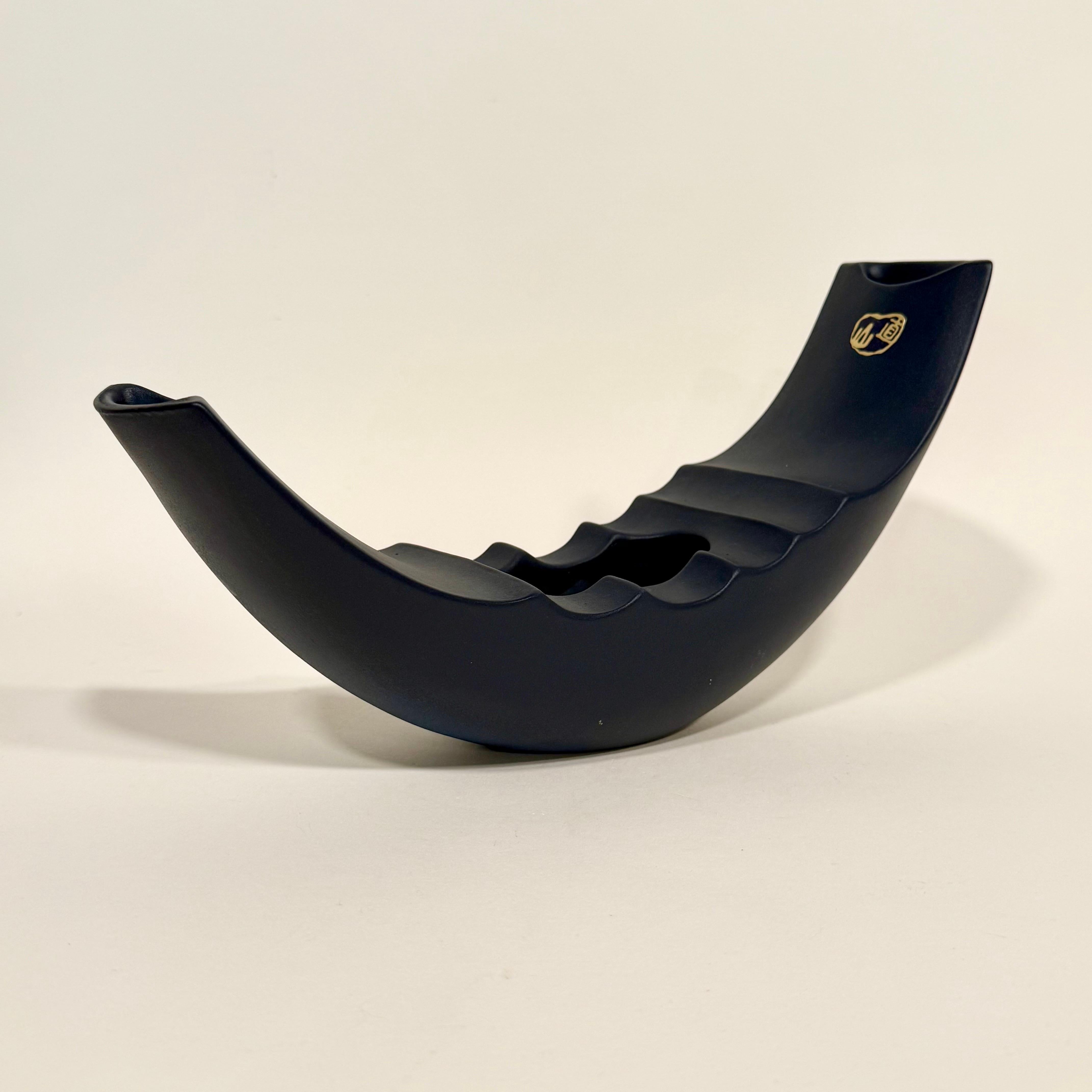 Ikebana giapponese modernista d'epoca in ceramica in vendita 1