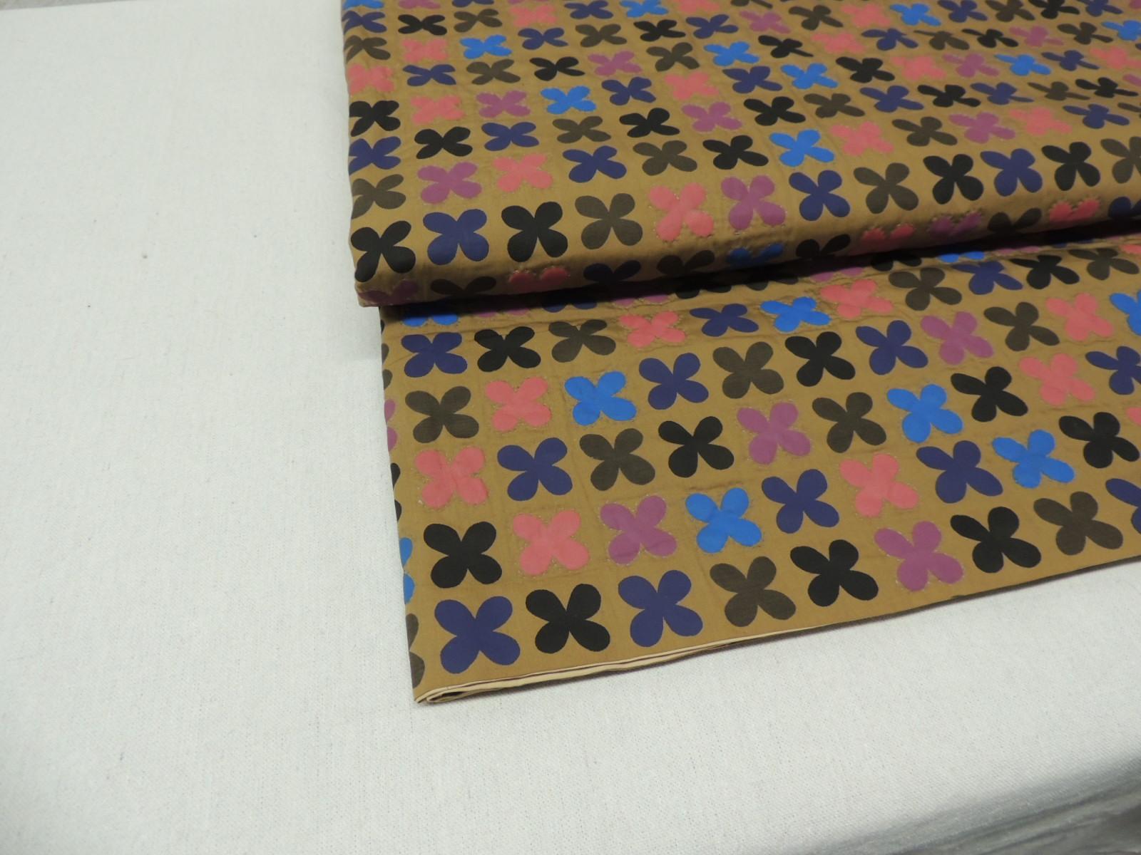 Vintage Japanese Multi-Color Quilted Blanket 1