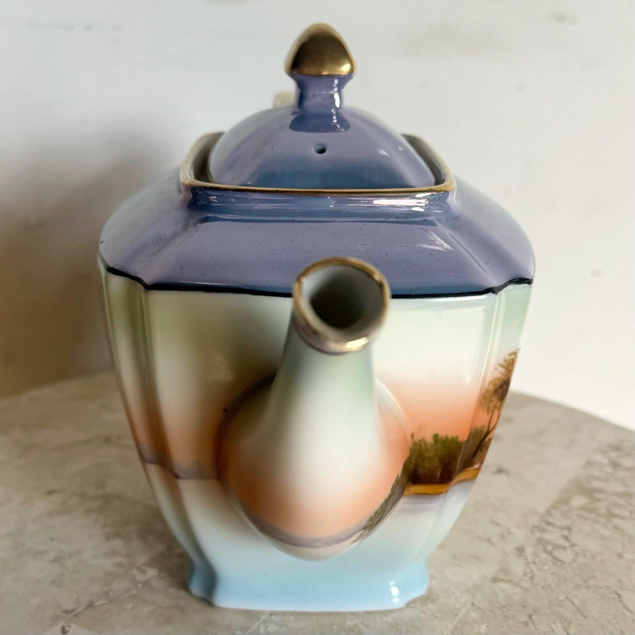 Tetera japonesa vintage de porcelana Noritake Porcelana en venta