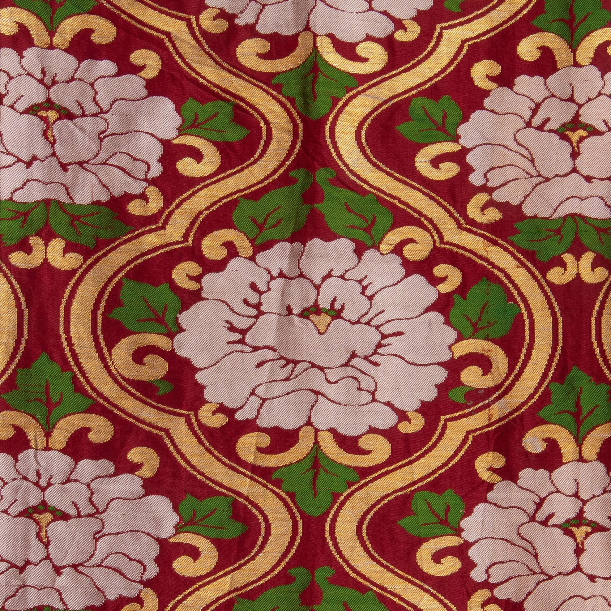 Woven Vintage Japanese Obi Textile, Mid-20th C For Sale