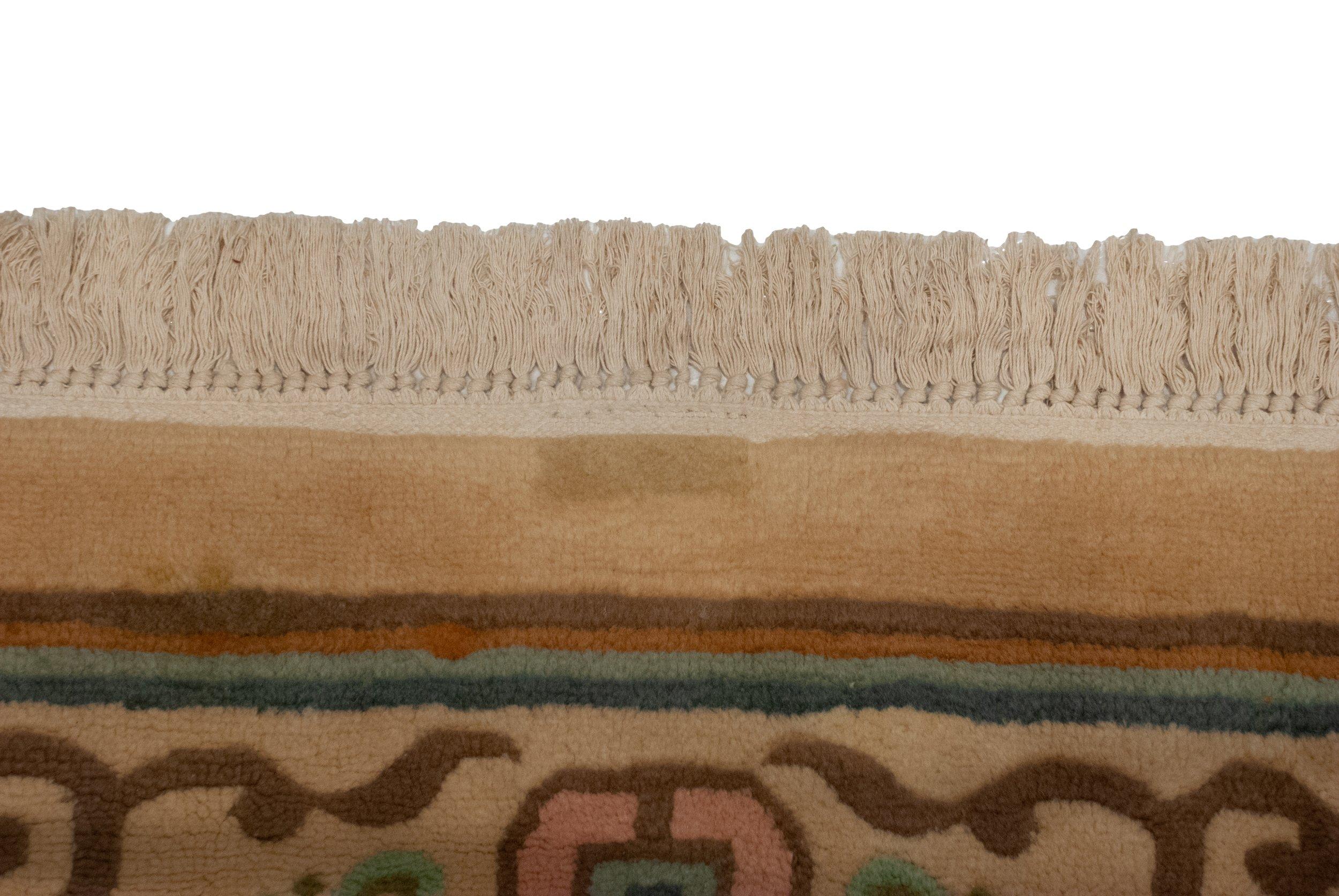 Japanischer Vintage-Teppich im Peking-Design (Wolle) im Angebot
