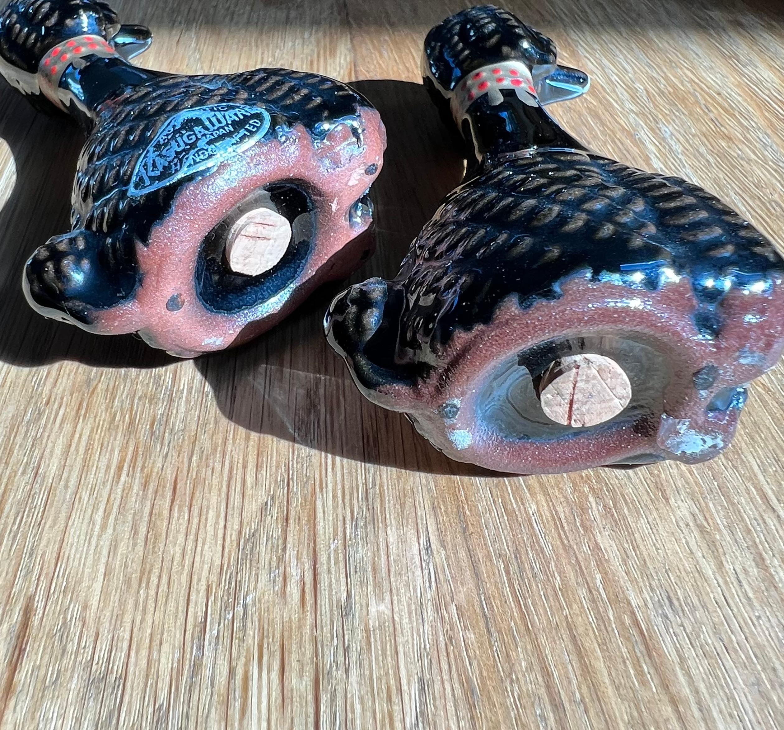 Vintage Japanese poodle salt and pepper shakers, 1950s 9